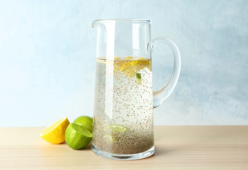 Honey Lime Cooler with Chia Seeds