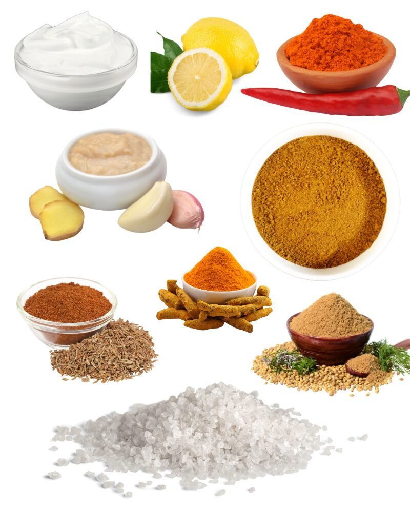 Chicken tikka masala Main ingredients